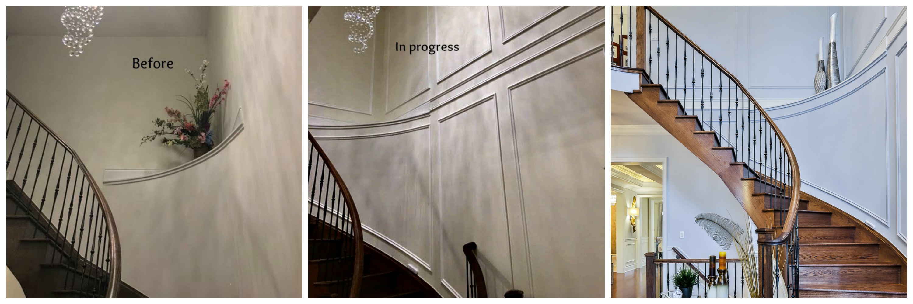 Staircase wall work